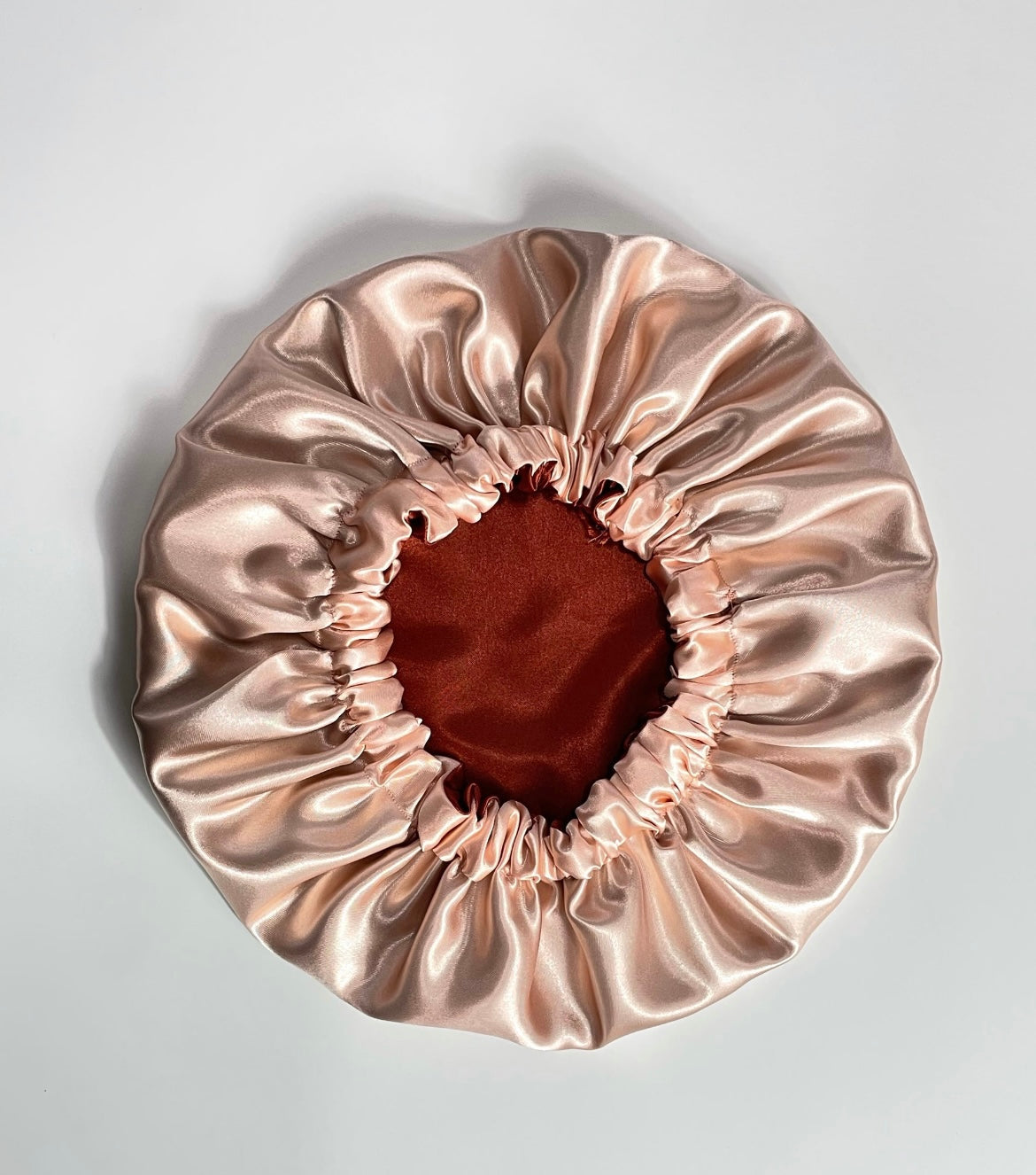 Peachy Rust Double Layer Bonnet