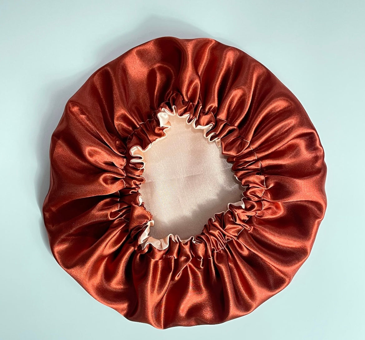 Peachy Rust Double Layer Bonnet