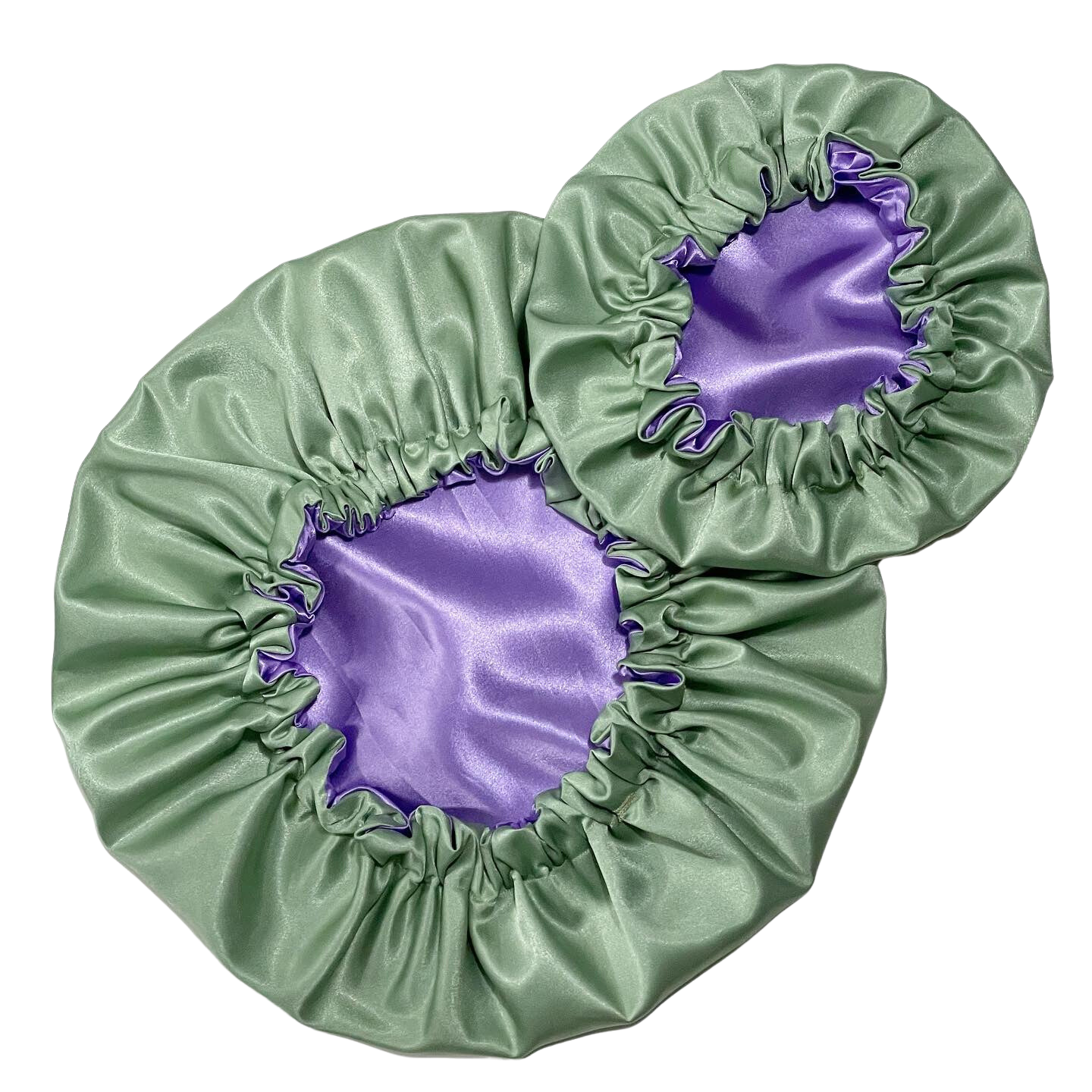 Sage Lilac Reversible Satin Bonnet