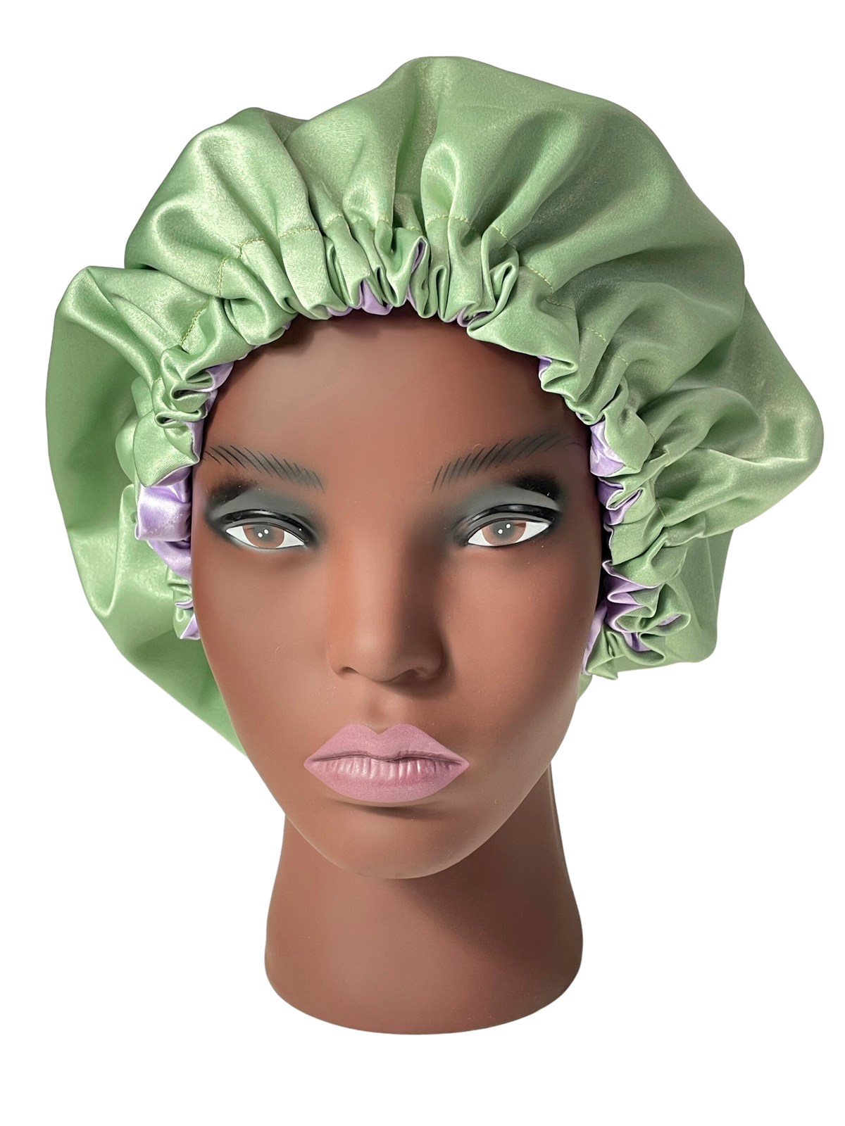 Sage Lilac Reversible Satin Bonnet