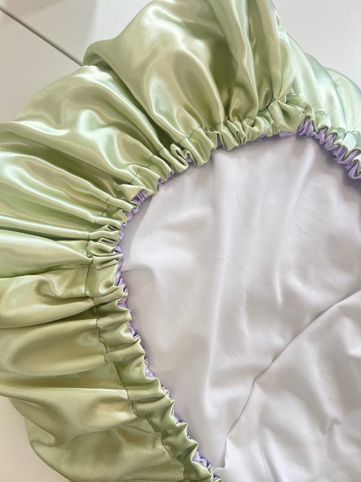 Sage Lilac Reversible Pillowcase Bonnet