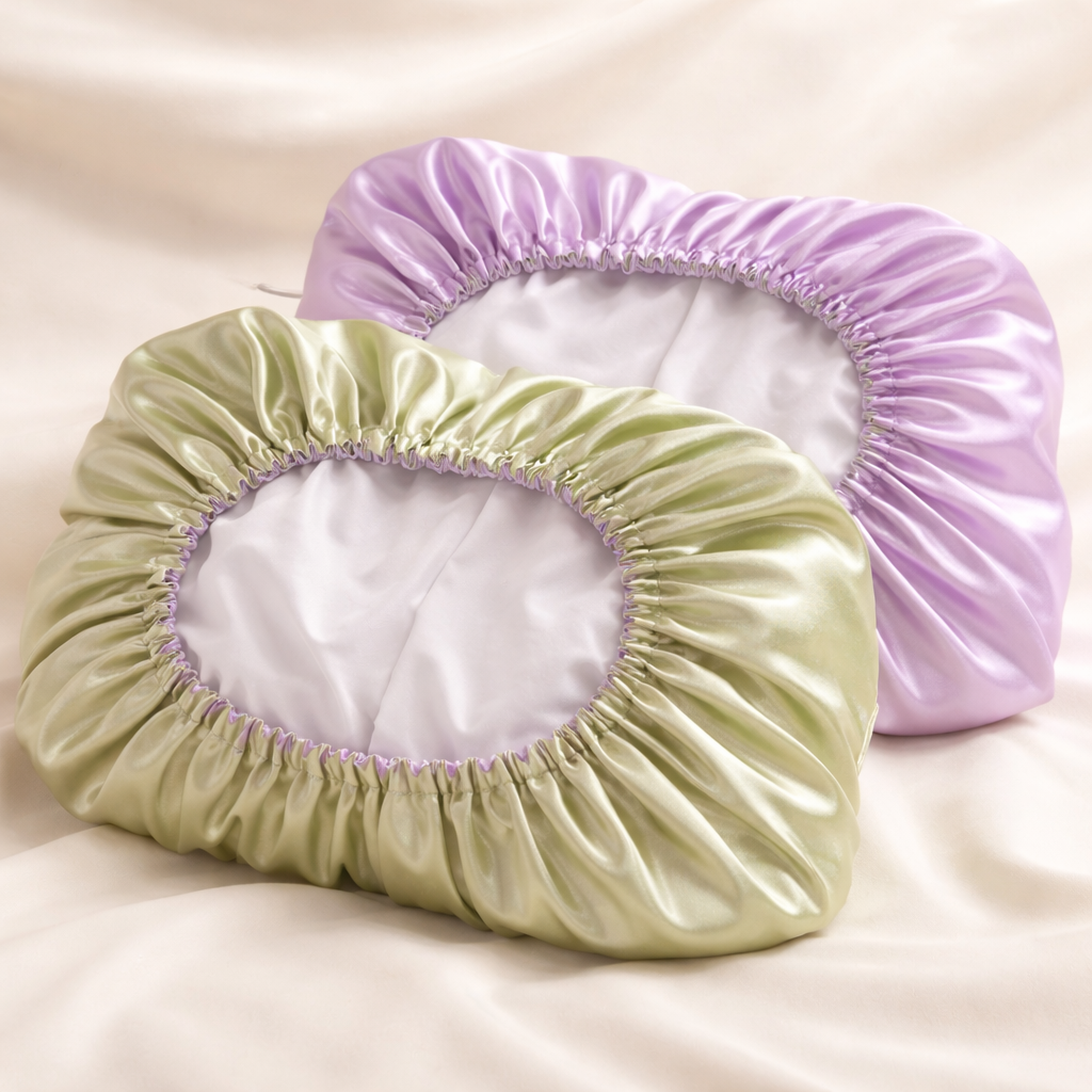Sage Lilac Reversible Pillowcase Bonnet