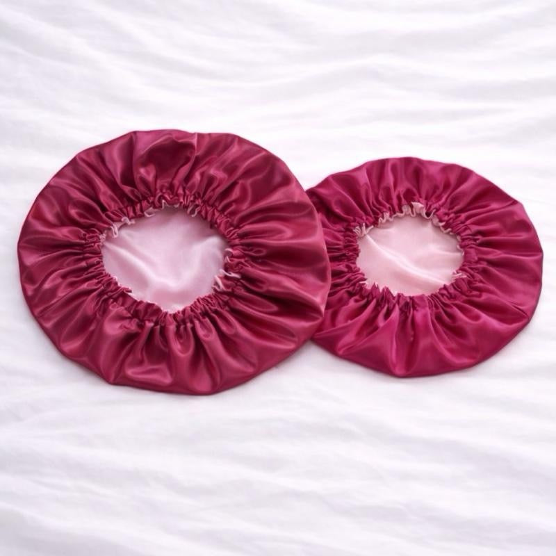 Burgundy Pink Double Layer Bonnet