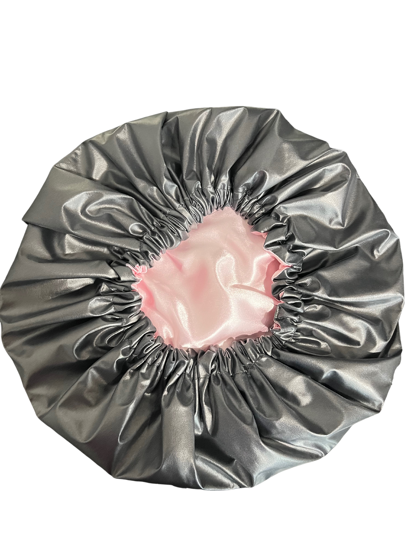 Pink Satin Lined Waterproof Showercap