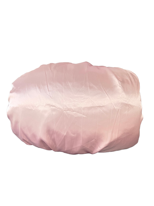 Pink Silver Reversible Bonnet Pillowcase