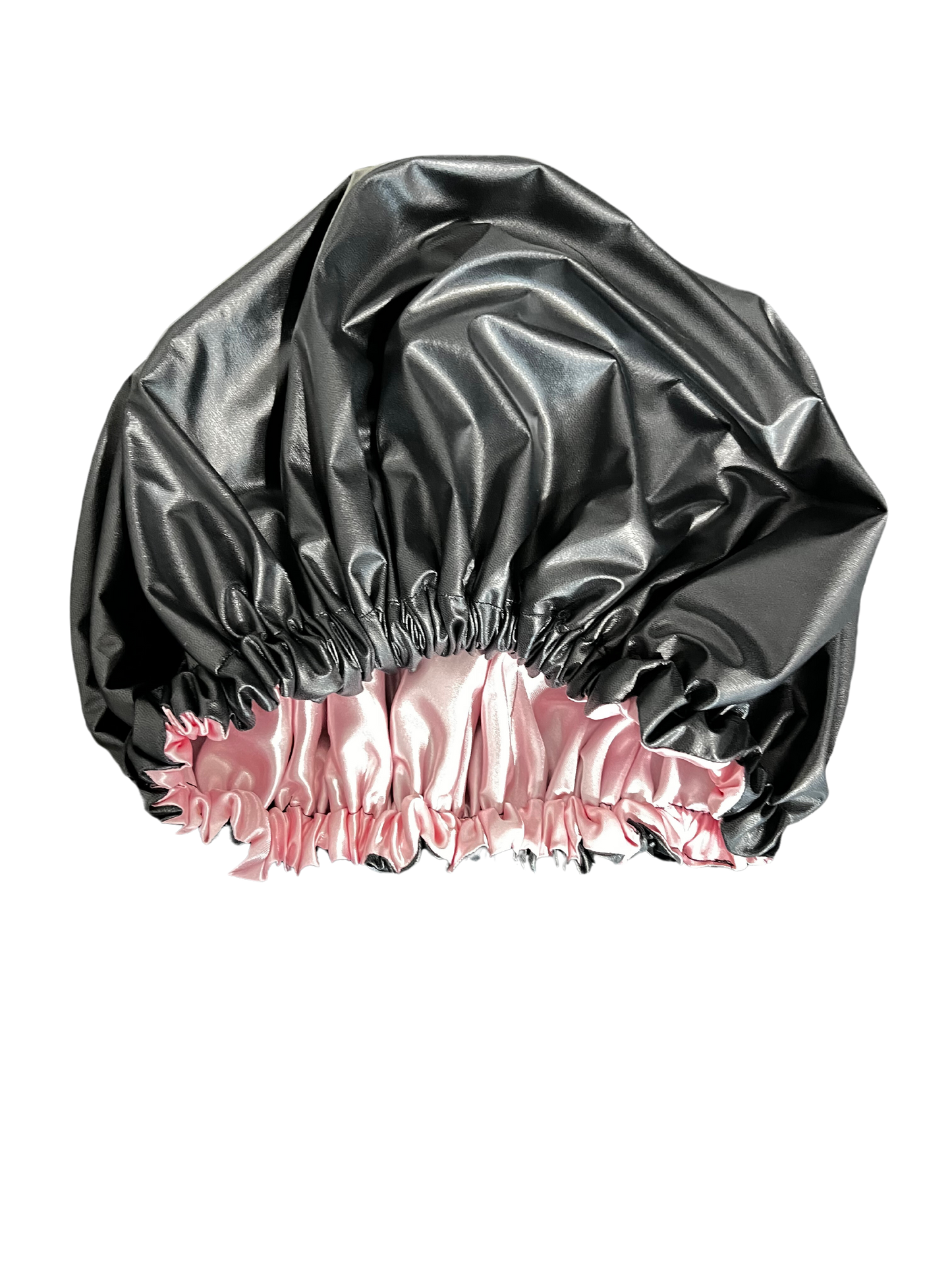 Pink Satin Lined Waterproof Showercap