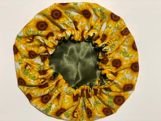 Sunflower Satin Lined Bonnet
