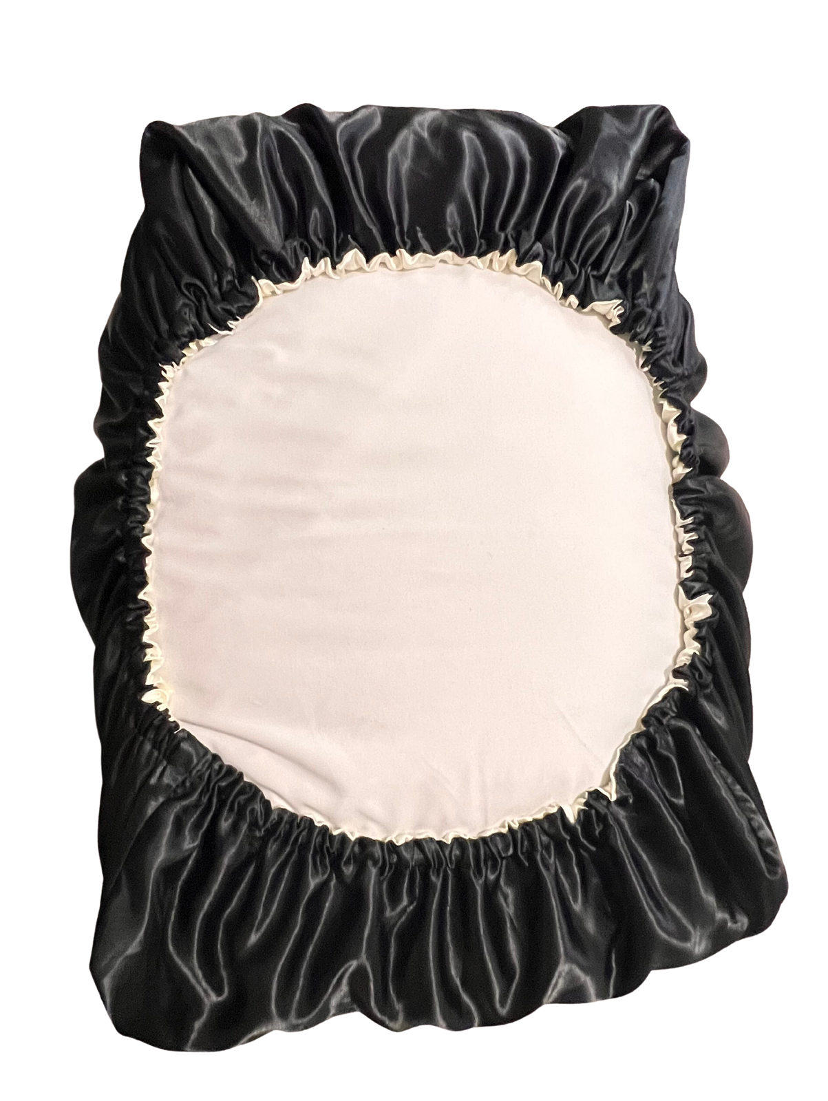 (1) Black Vanilla Reversible Bonnet Pillowcase
